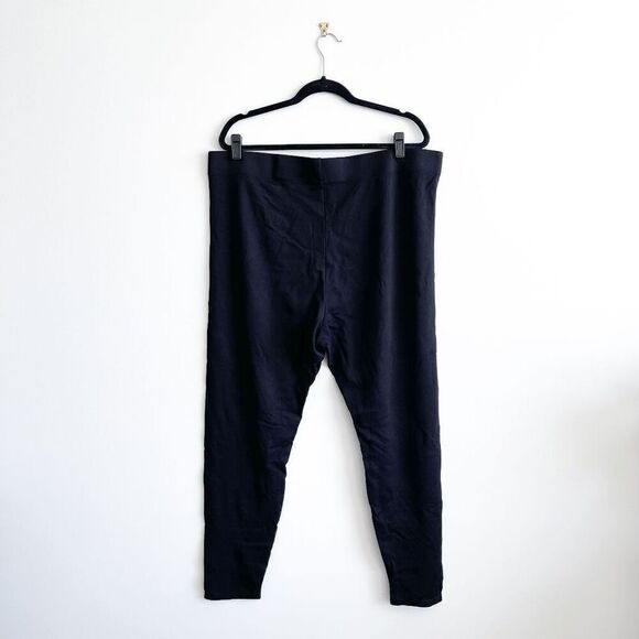 A MTL 1980 Womens Soft High-Rise Tights Leggings Black Plus Size 22 - 24 - Picture 2 of 8